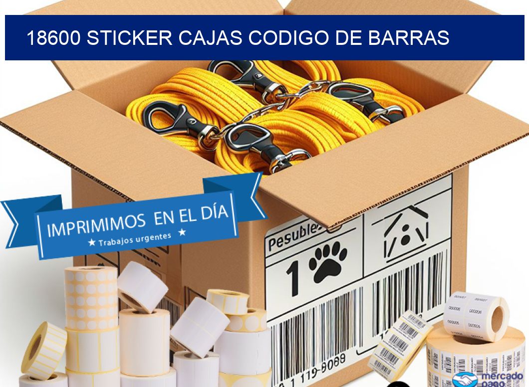 18600 STICKER CAJAS CODIGO DE BARRAS