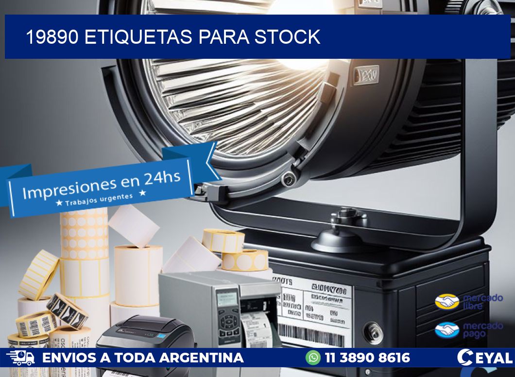 19890 ETIQUETAS PARA STOCK