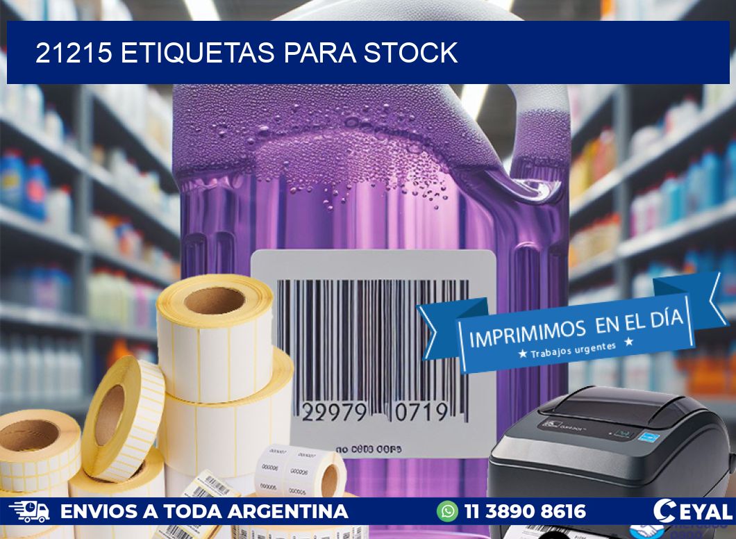 21215 ETIQUETAS PARA STOCK