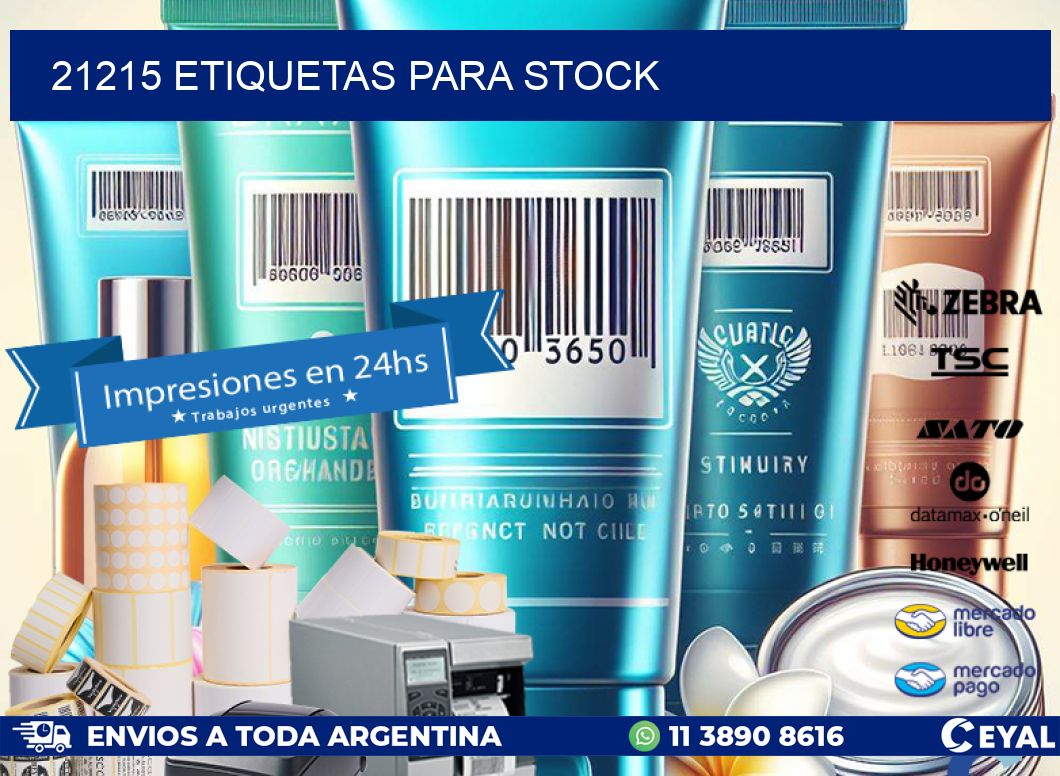 21215 ETIQUETAS PARA STOCK