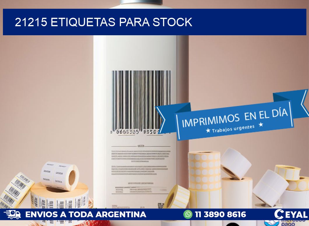 21215 ETIQUETAS PARA STOCK