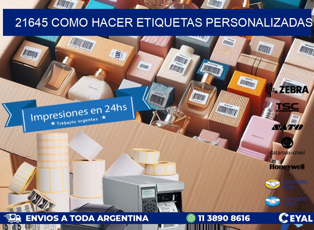 21645 como hacer etiquetas personalizadas