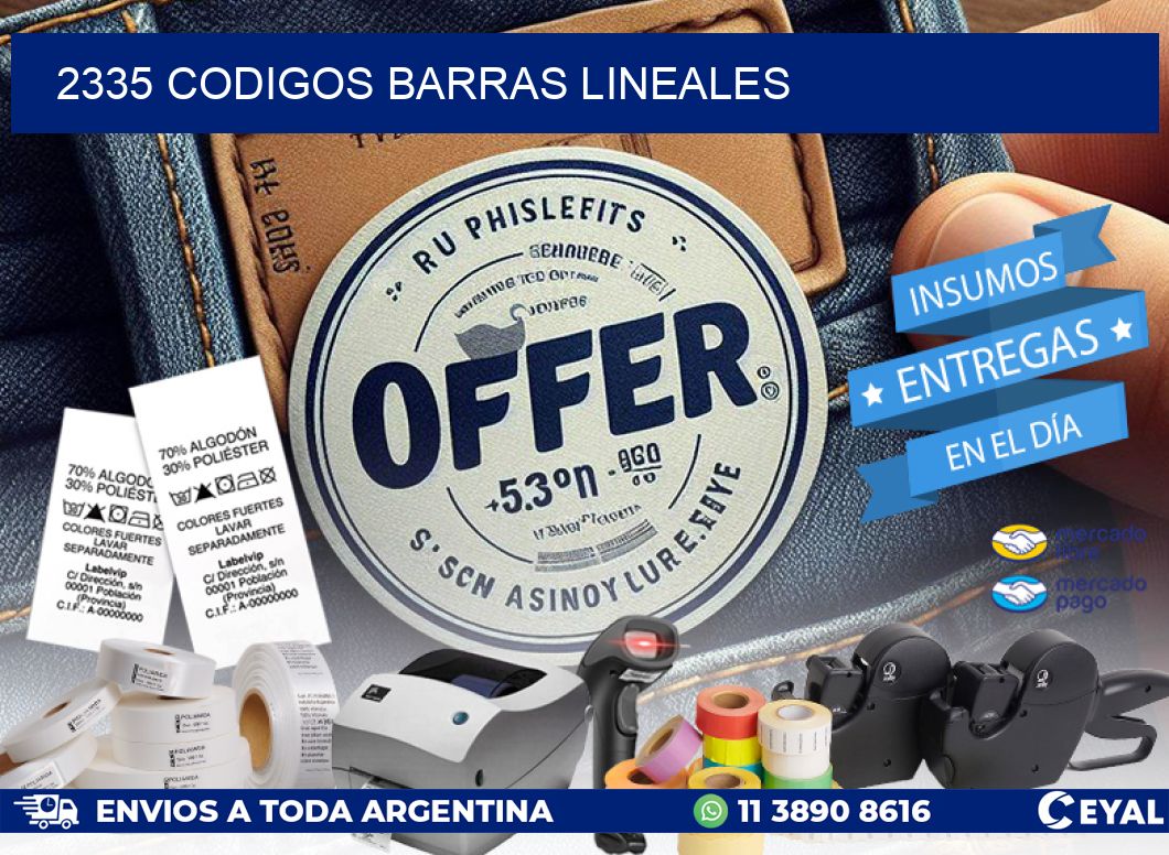 2335 CODIGOS BARRAS LINEALES