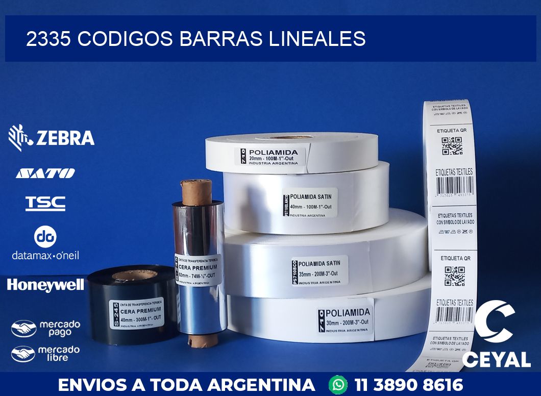 2335 CODIGOS BARRAS LINEALES