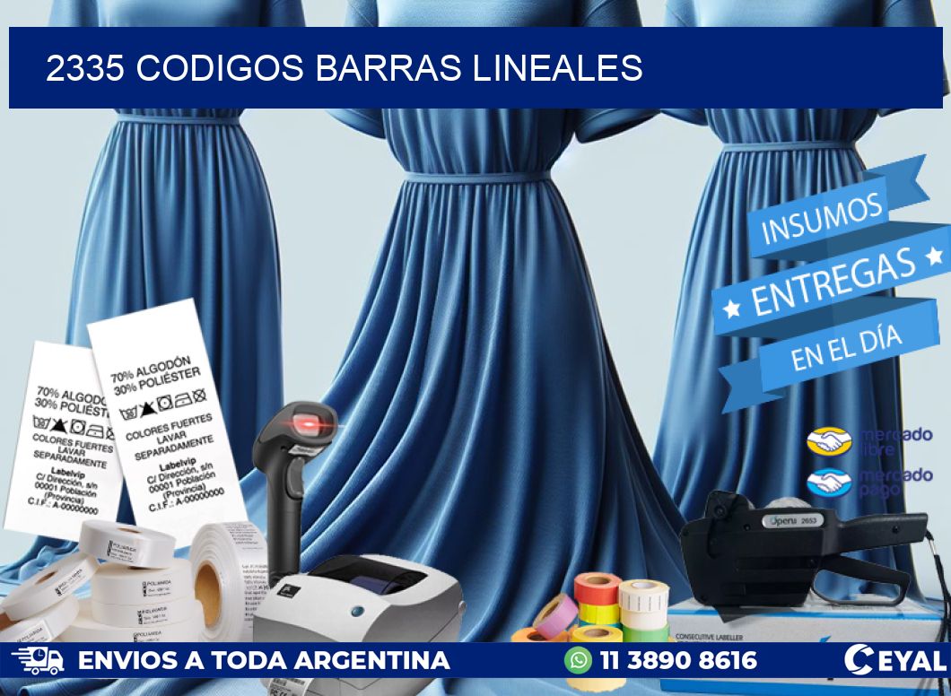 2335 CODIGOS BARRAS LINEALES