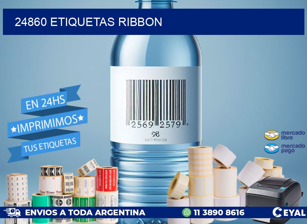 24860 ETIQUETAS RIBBON