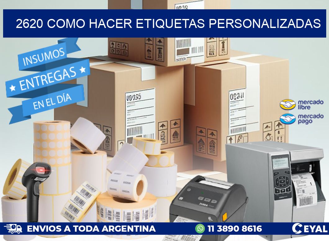 2620 como hacer etiquetas personalizadas