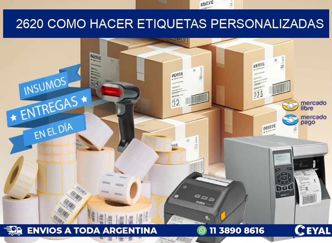 2620 como hacer etiquetas personalizadas