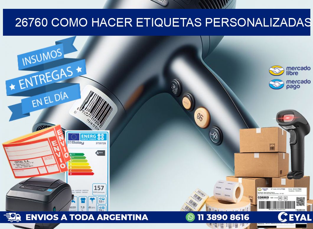 26760 como hacer etiquetas personalizadas