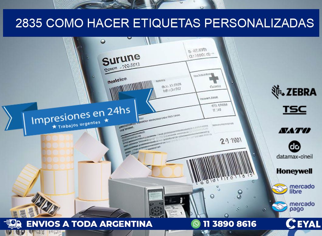 2835 como hacer etiquetas personalizadas