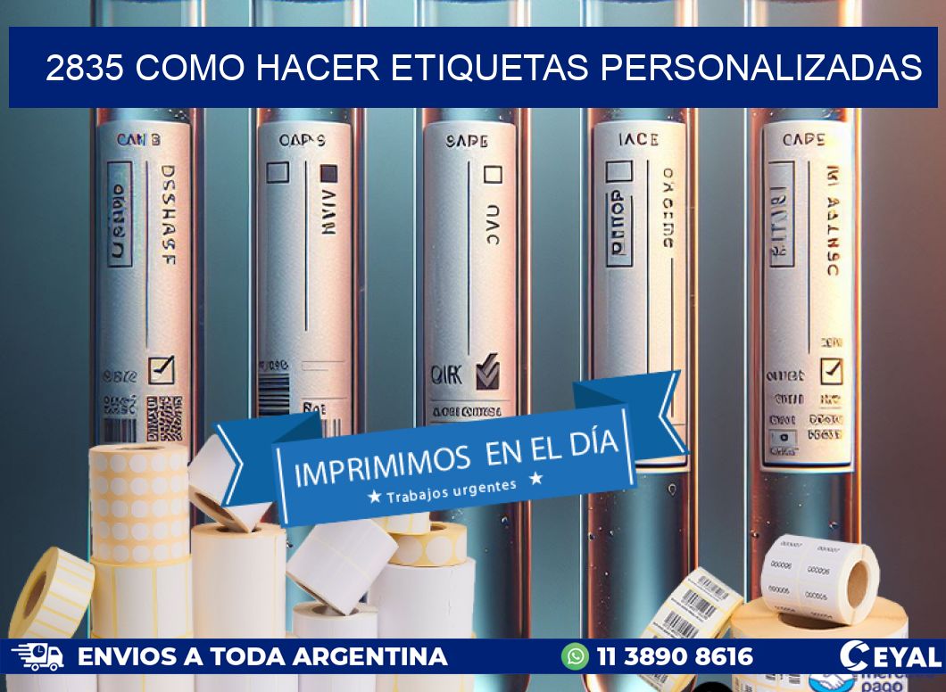 2835 como hacer etiquetas personalizadas