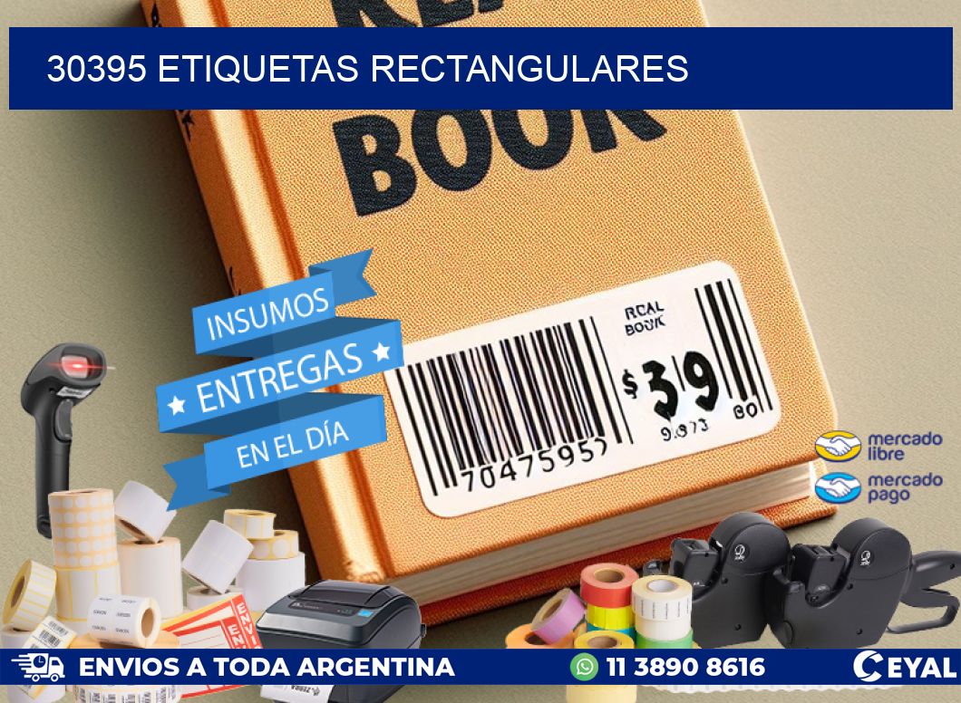 30395 etiquetas rectangulares