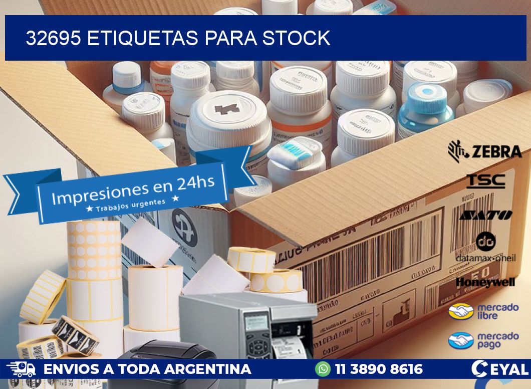 32695 ETIQUETAS PARA STOCK