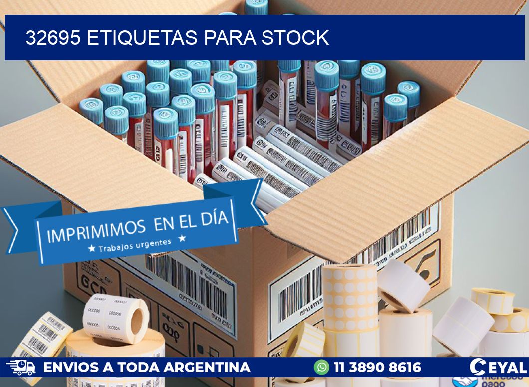 32695 ETIQUETAS PARA STOCK