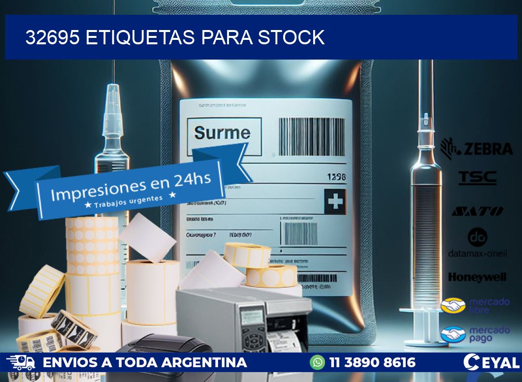 32695 ETIQUETAS PARA STOCK