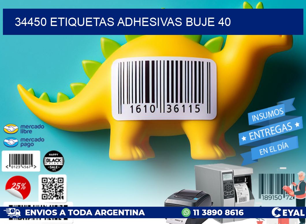 34450 ETIQUETAS ADHESIVAS BUJE 40