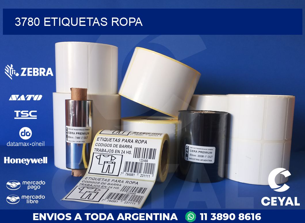 3780 ETIQUETAS ROPA