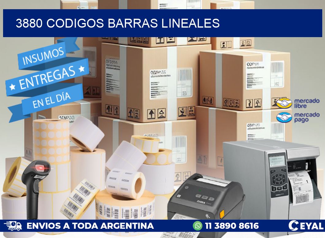 3880 CODIGOS BARRAS LINEALES