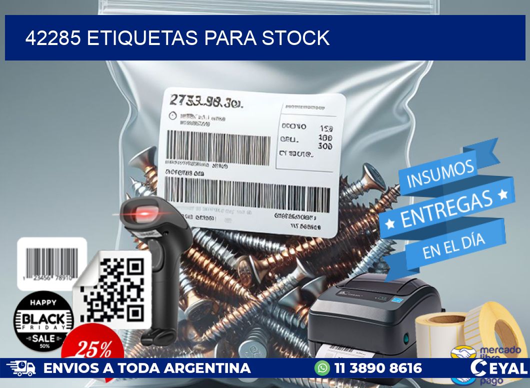 42285 ETIQUETAS PARA STOCK