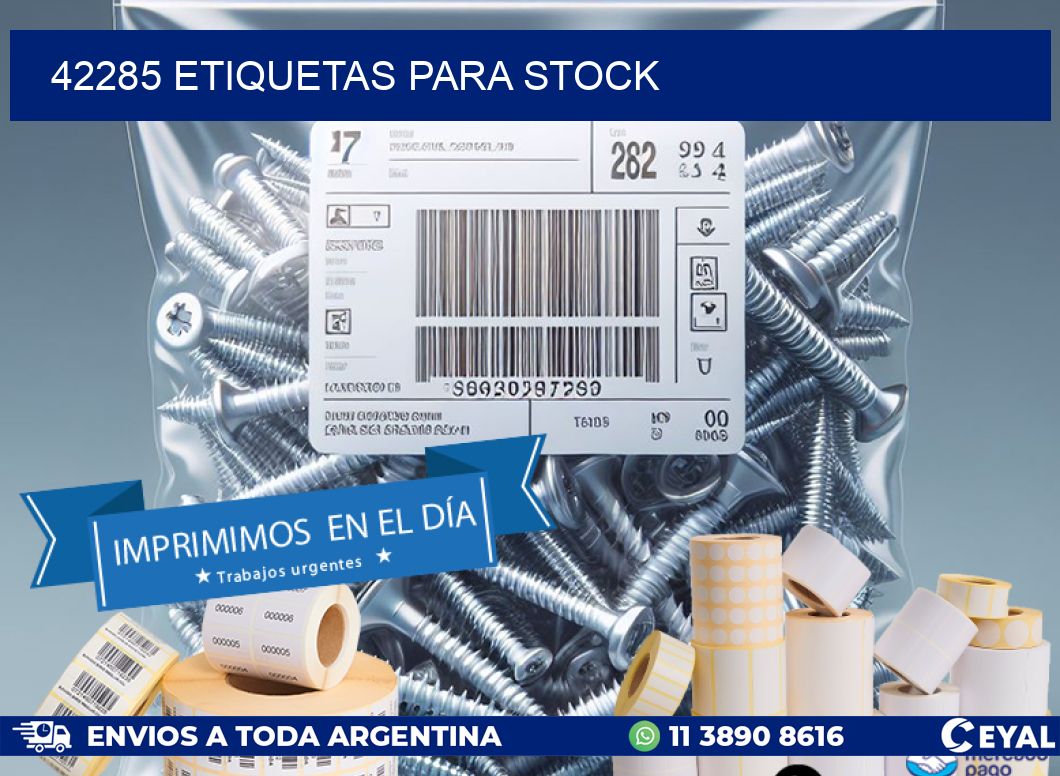 42285 ETIQUETAS PARA STOCK