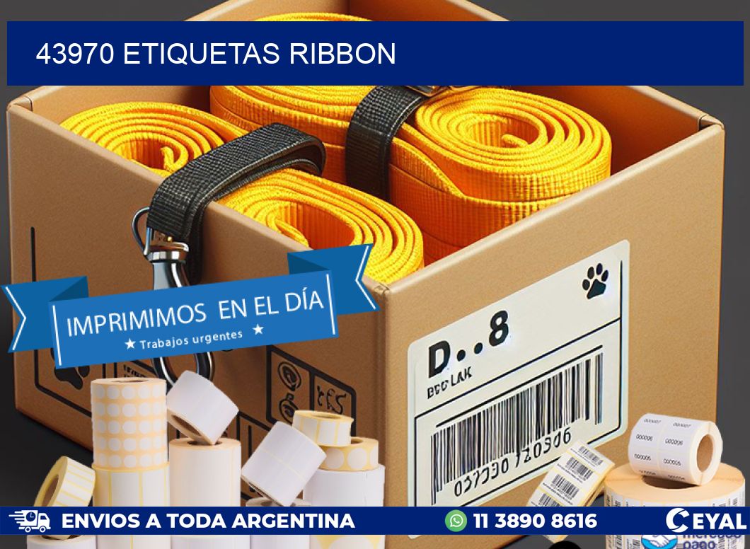 43970 ETIQUETAS RIBBON