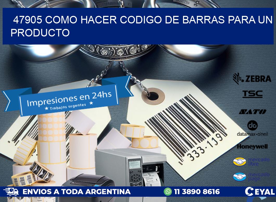 47905 como hacer codigo de barras para un producto