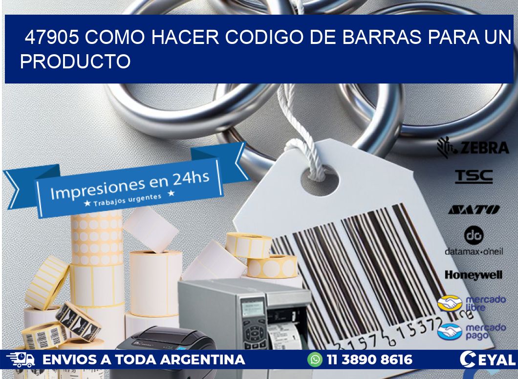 47905 como hacer codigo de barras para un producto