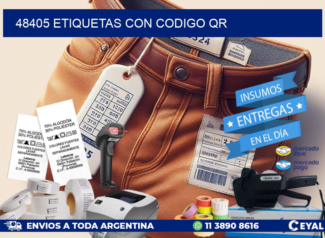 48405 ETIQUETAS CON CODIGO QR