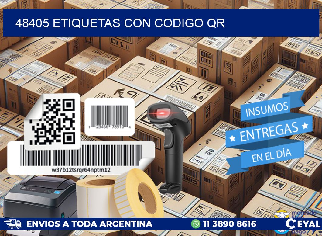 48405 ETIQUETAS CON CODIGO QR