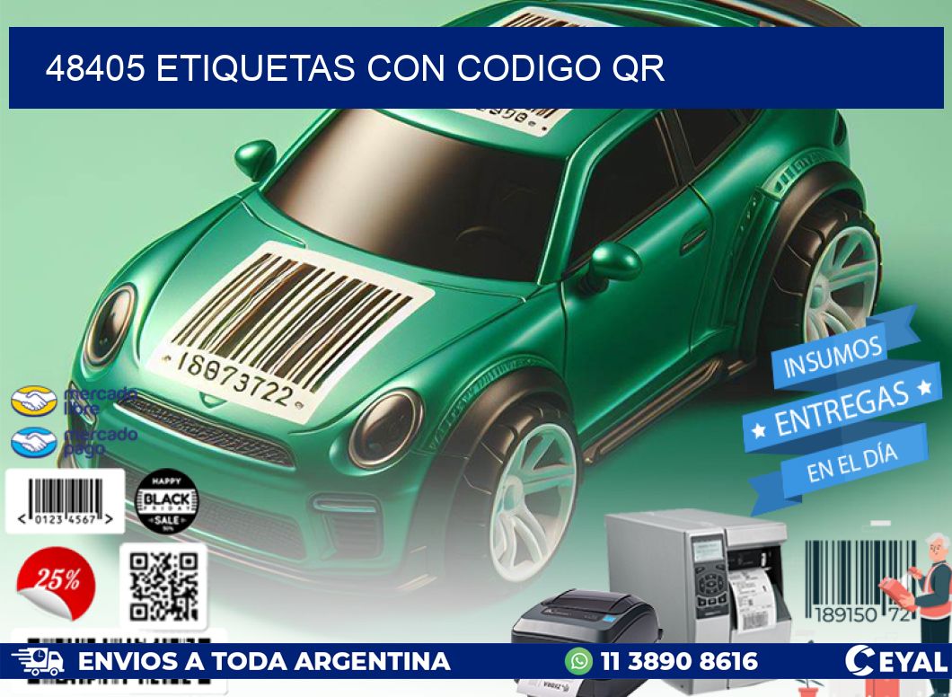 48405 ETIQUETAS CON CODIGO QR