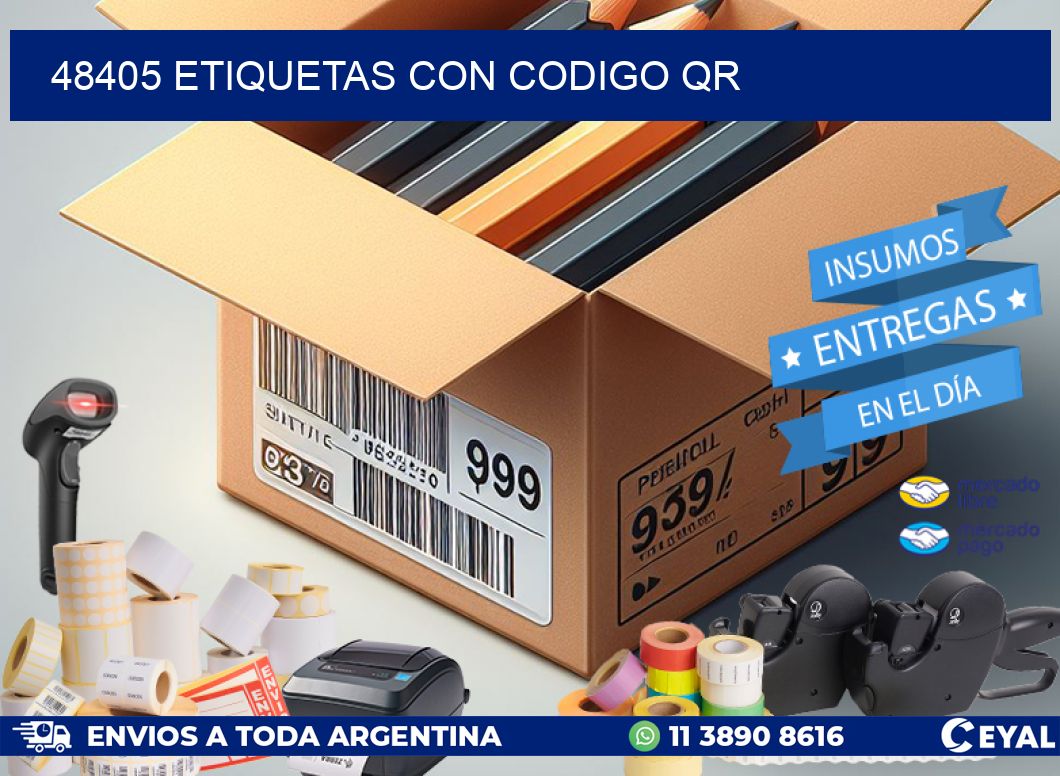 48405 ETIQUETAS CON CODIGO QR