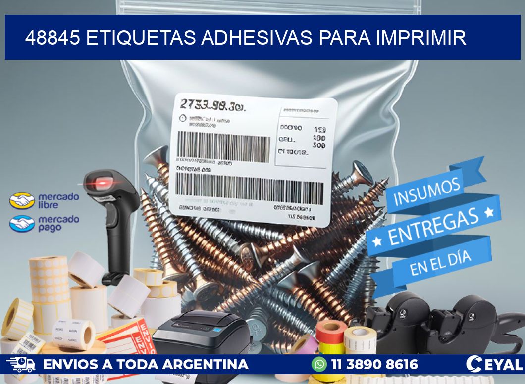 48845 Etiquetas adhesivas para imprimir