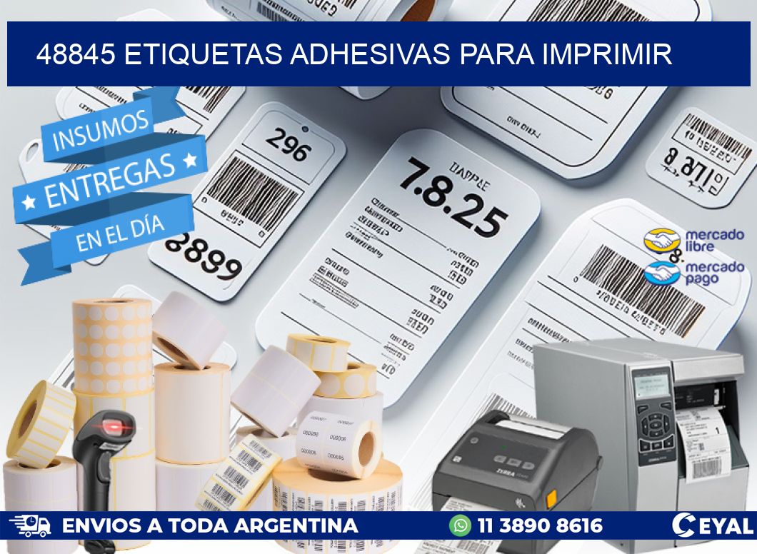 48845 Etiquetas adhesivas para imprimir