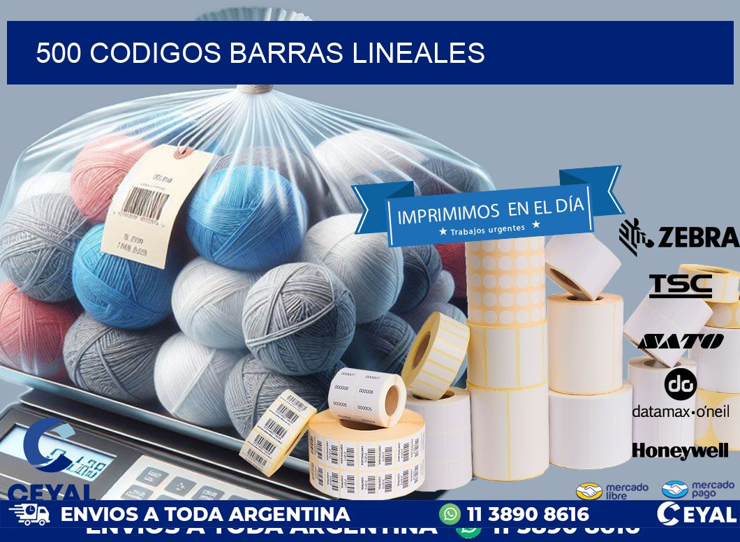 500 CODIGOS BARRAS LINEALES