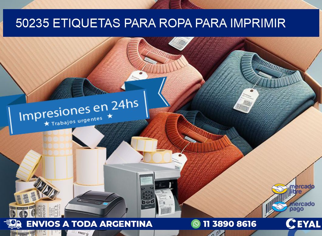 50235 ETIQUETAS PARA ROPA PARA IMPRIMIR