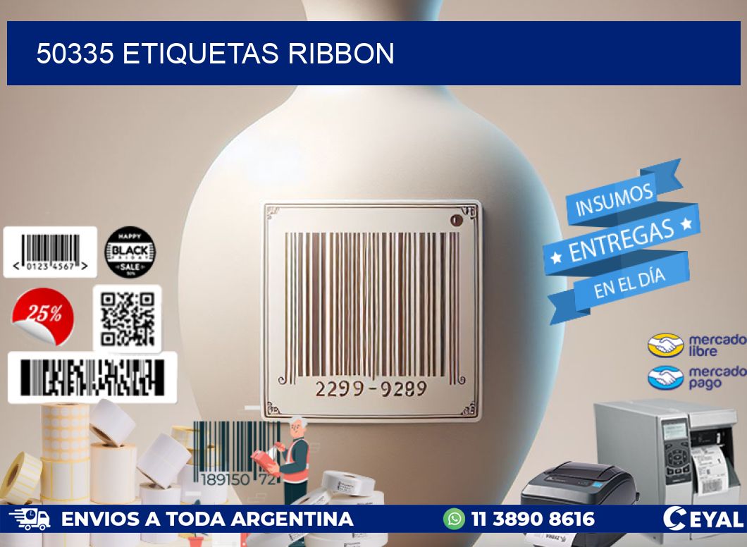 50335 ETIQUETAS RIBBON