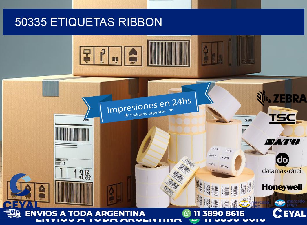 50335 ETIQUETAS RIBBON