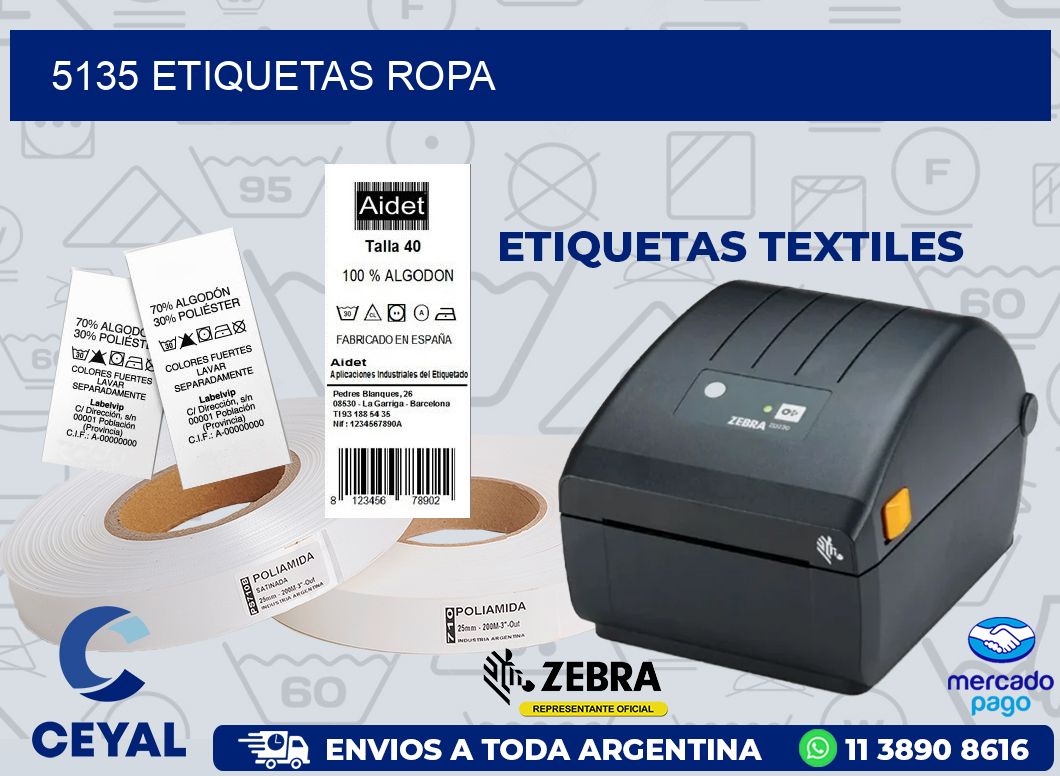 5135 ETIQUETAS ROPA