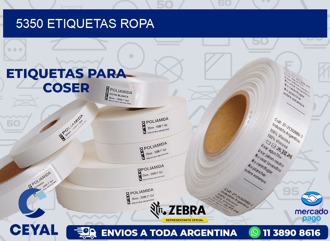 5350 ETIQUETAS ROPA