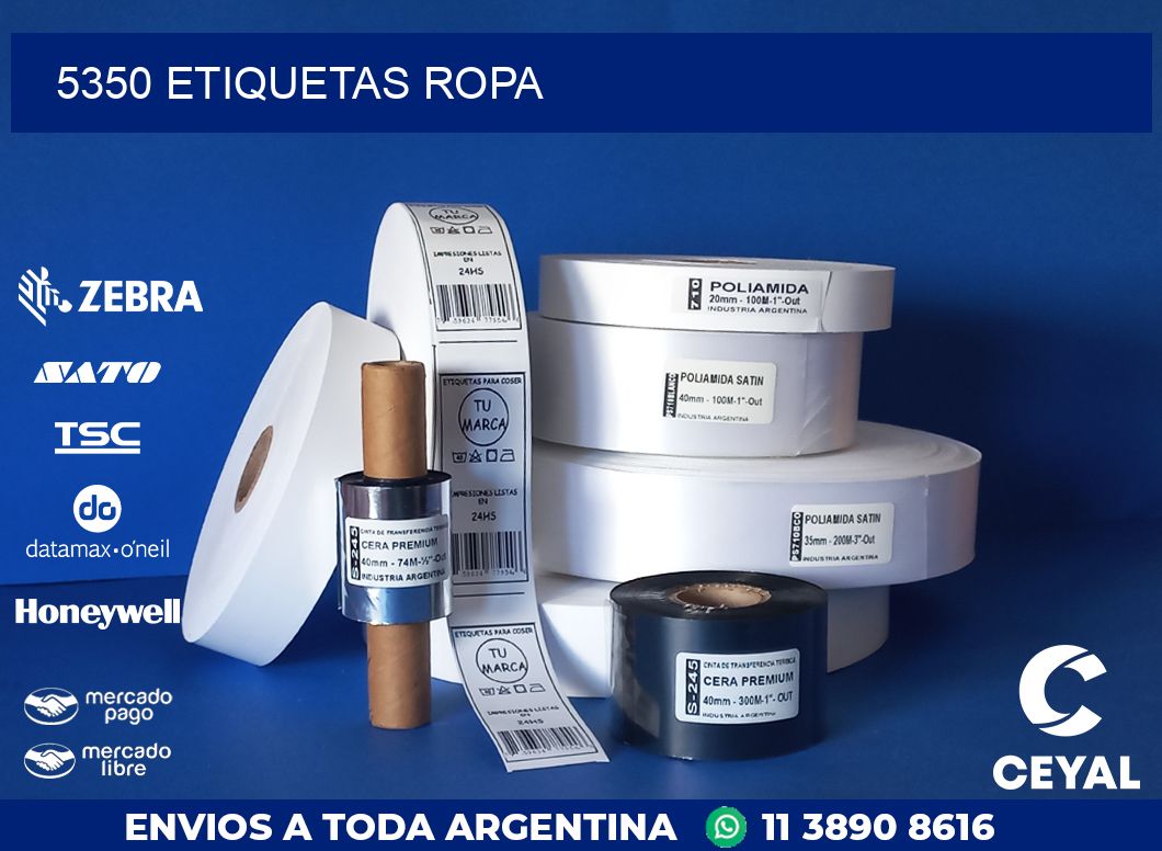 5350 ETIQUETAS ROPA