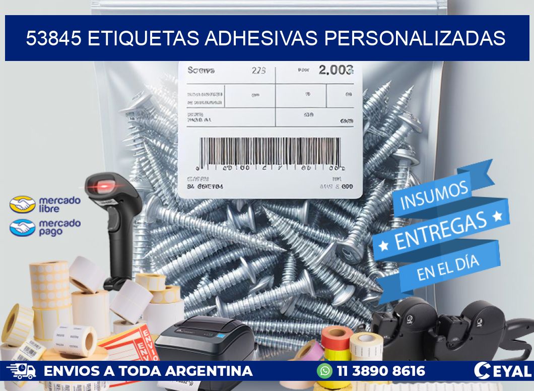 53845 Etiquetas adhesivas personalizadas