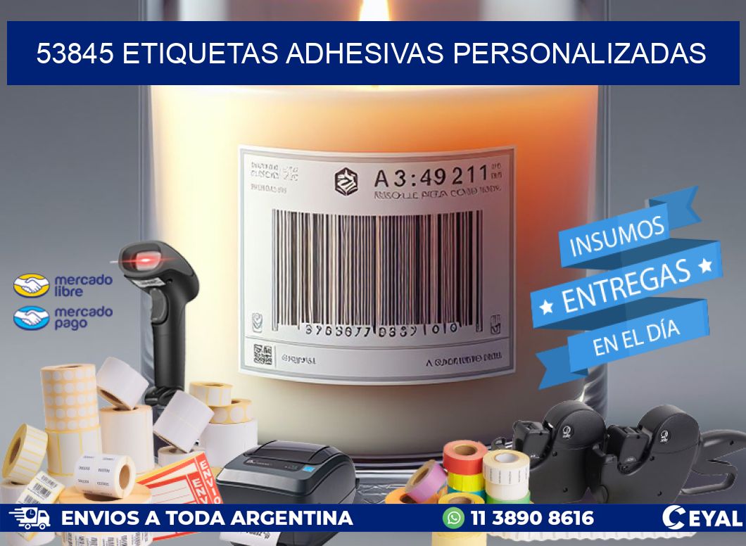 53845 Etiquetas adhesivas personalizadas