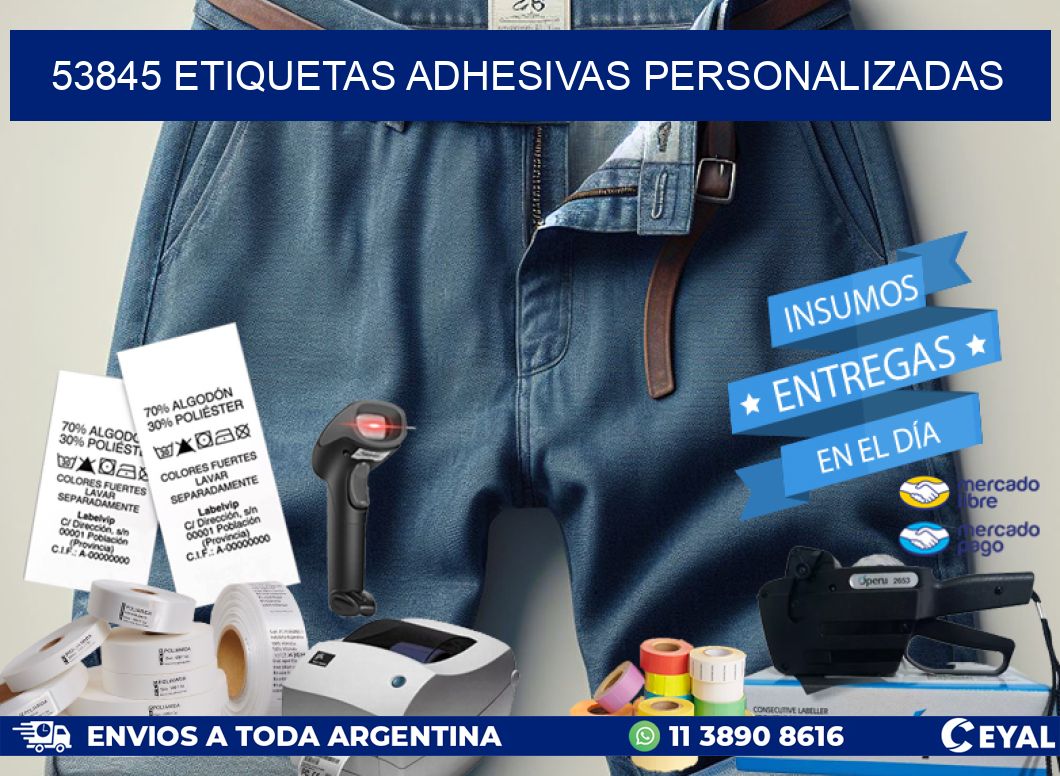 53845 Etiquetas adhesivas personalizadas