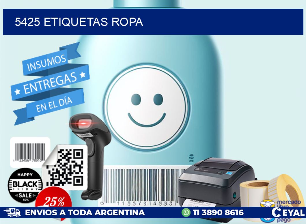 5425 ETIQUETAS ROPA