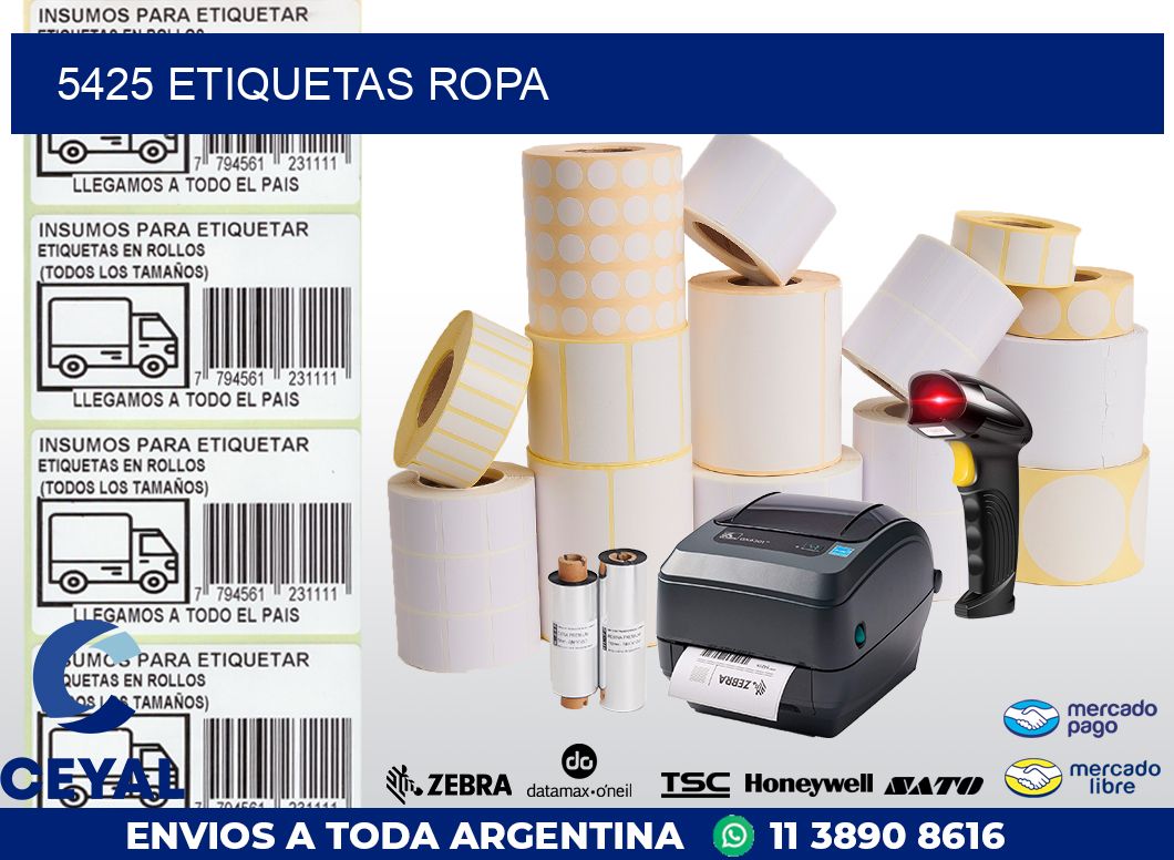 5425 ETIQUETAS ROPA