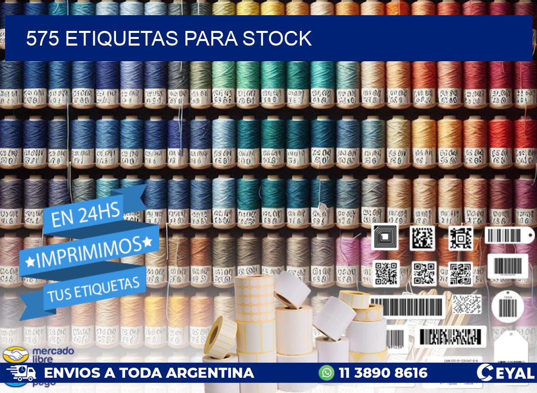 575 ETIQUETAS PARA STOCK