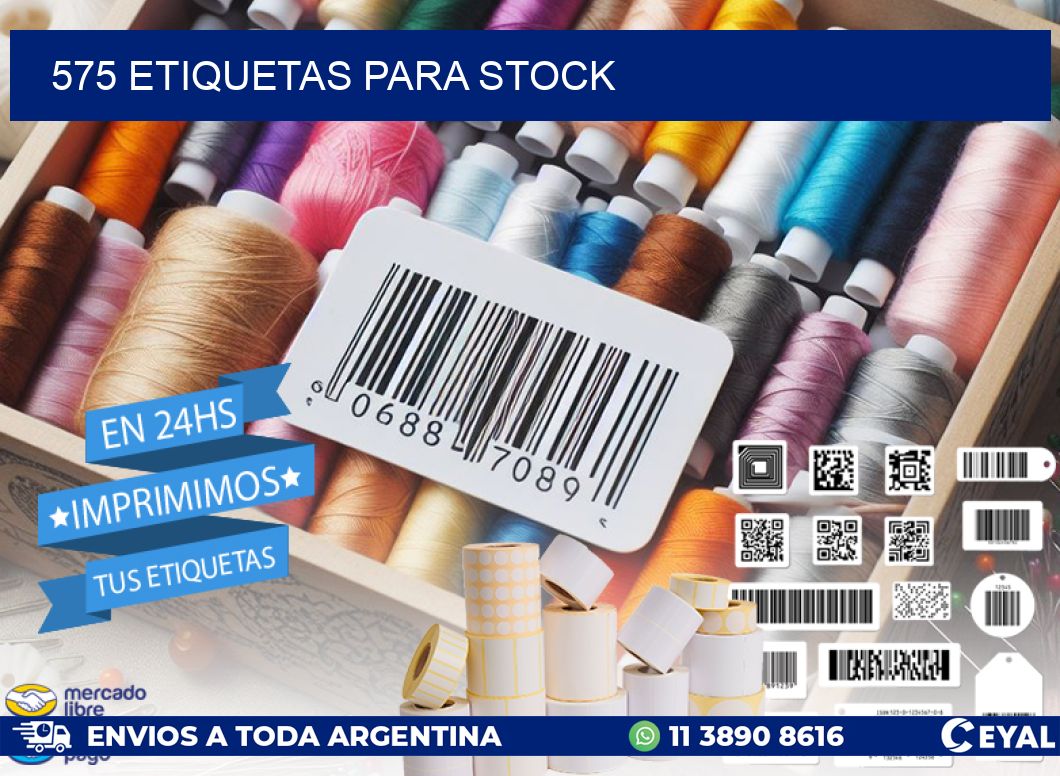 575 ETIQUETAS PARA STOCK