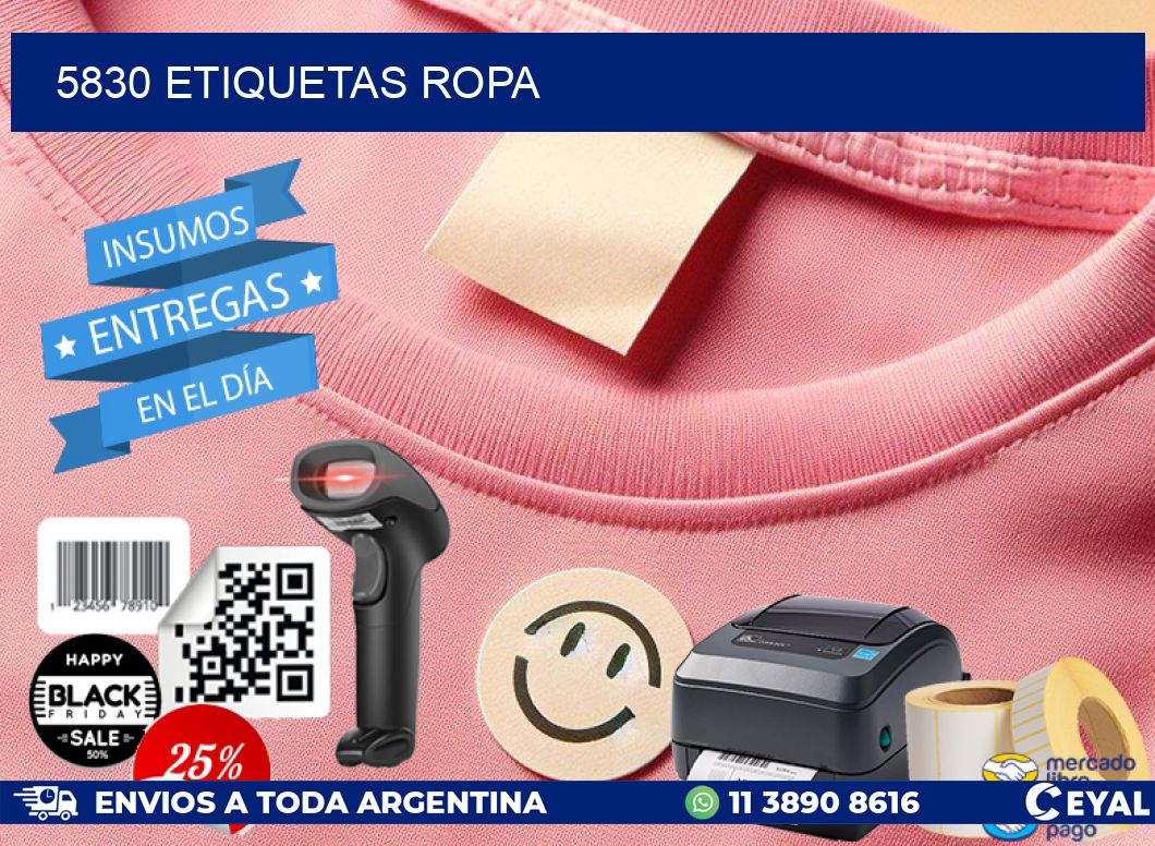 5830 ETIQUETAS ROPA