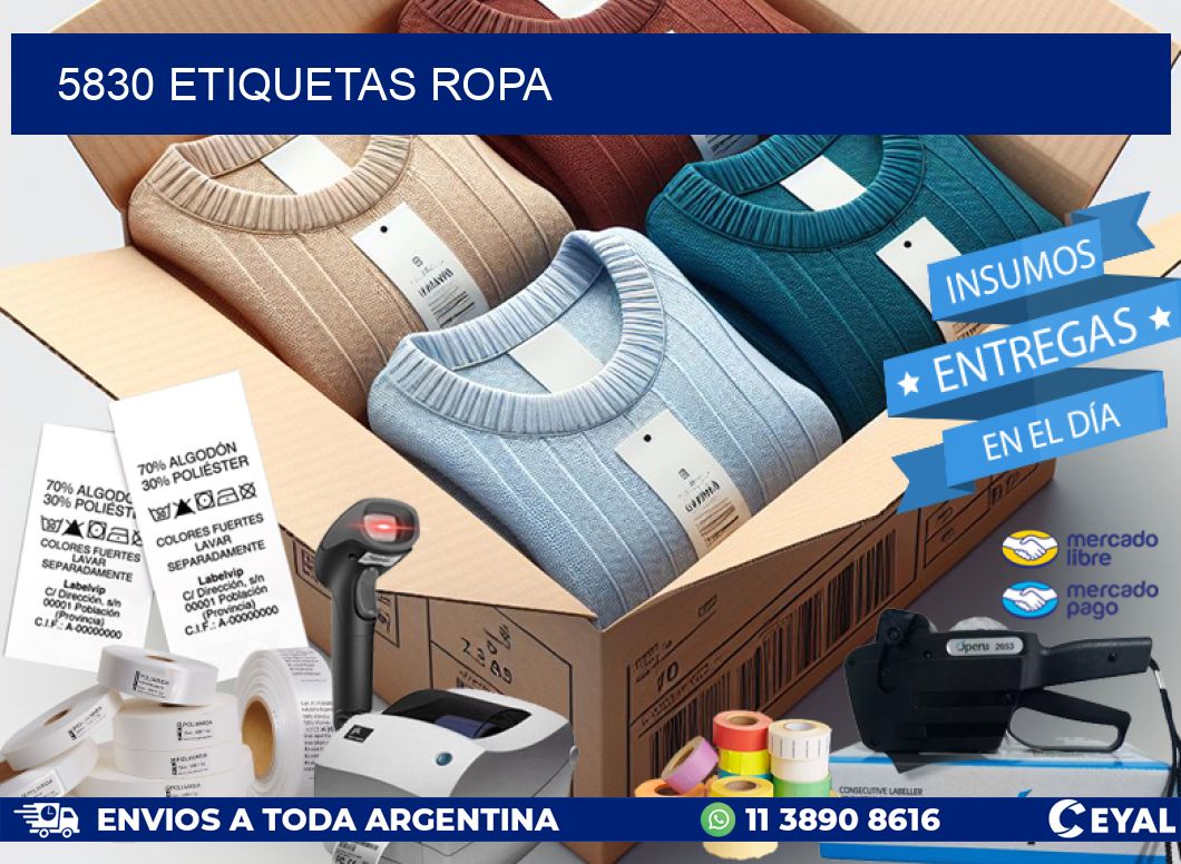 5830 ETIQUETAS ROPA