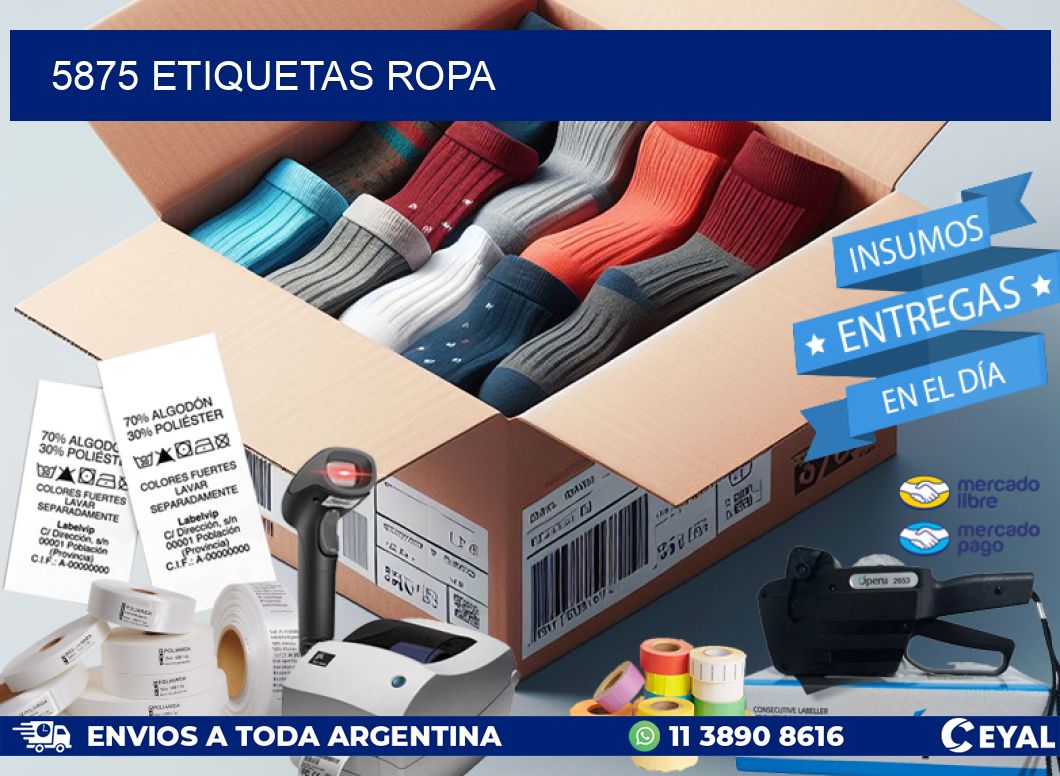 5875 ETIQUETAS ROPA